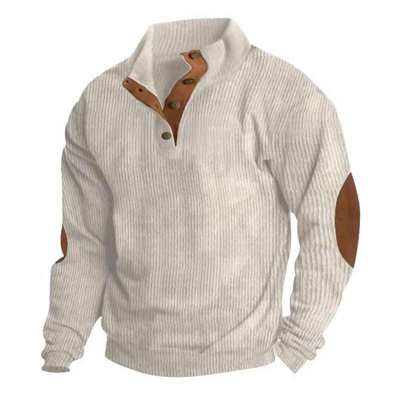 Maglione da Uomo con Toppe ai Gomiti