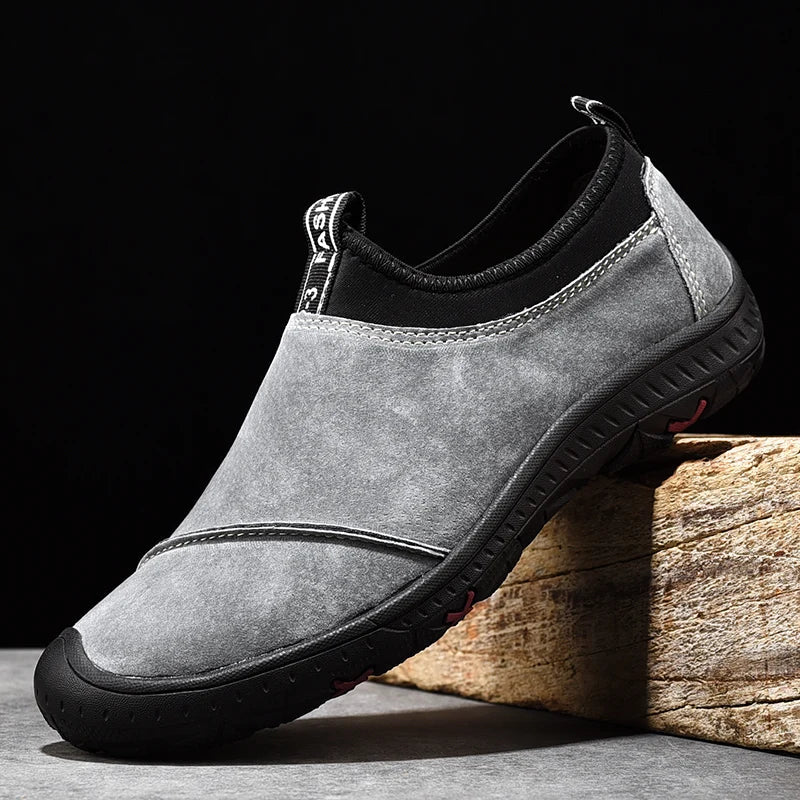 Mocassini da Uomo in Camoscio Suola Leggera — foto 5