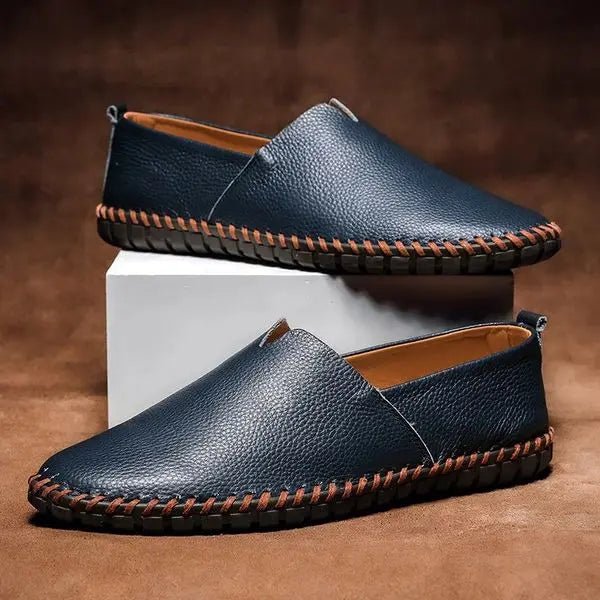 Mocassini da Uomo Cuciti a Mano Slip-On