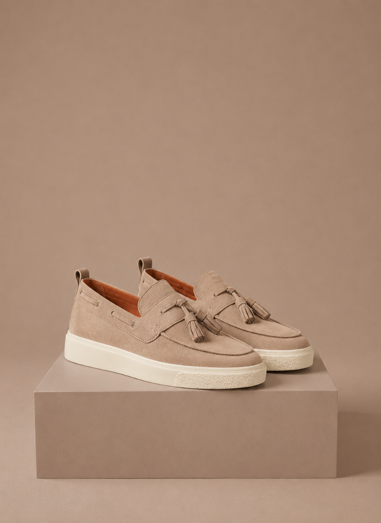 Mocassini da Uomo con Nappine Suola Sneaker