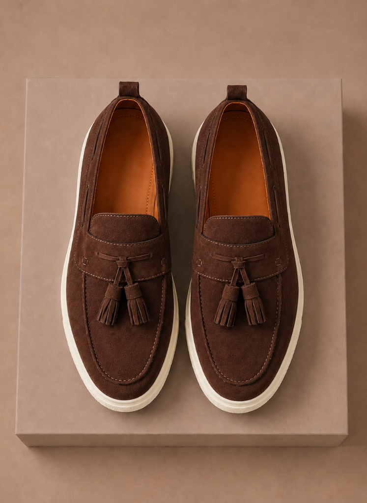 Mocassini da Uomo con Nappine Suola Sneaker — foto 11