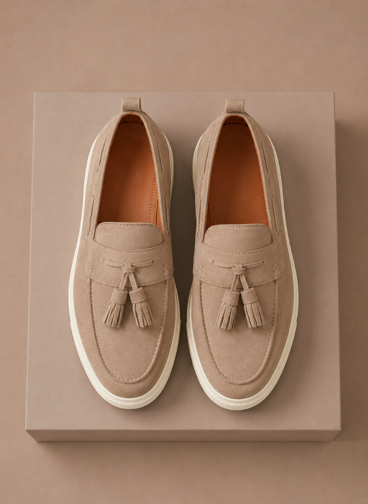 Mocassini da Uomo con Nappine Suola Sneaker — foto 4