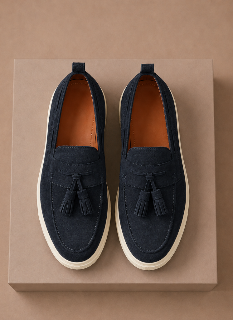 Mocassini da Uomo con Nappine Suola Sneaker — foto 8