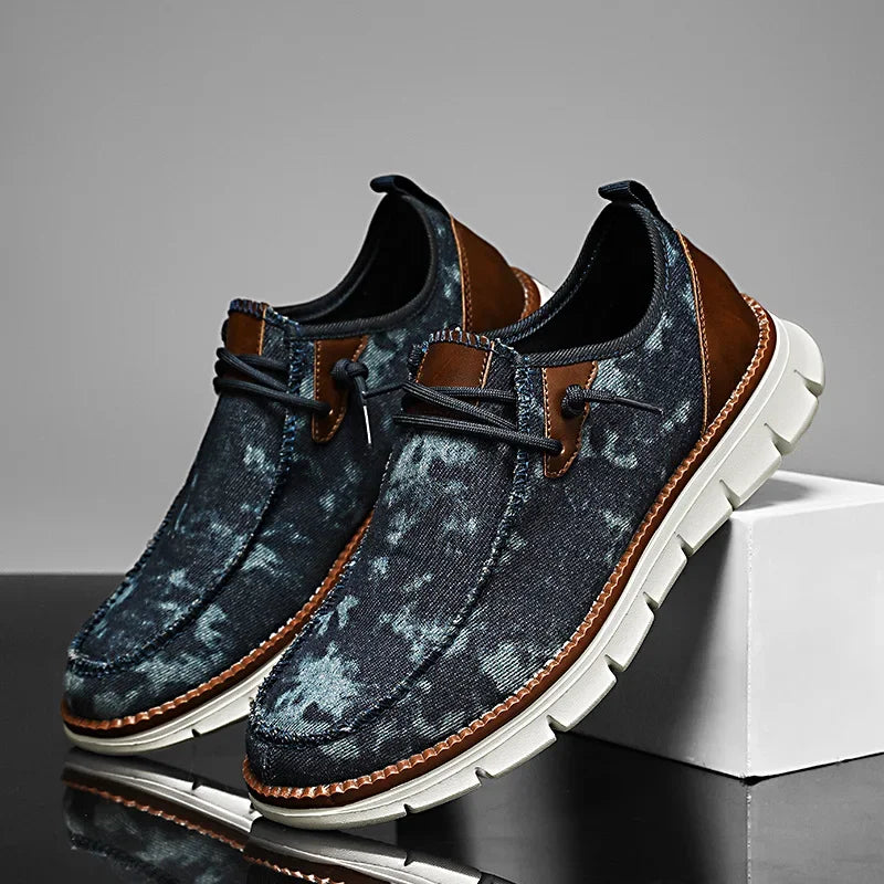 Mocassini da Uomo in Tela Leggeri Slip-On — foto 2