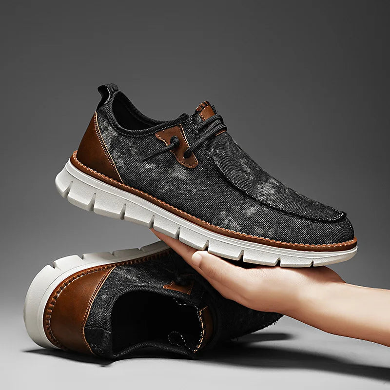 Mocassini da Uomo in Tela Leggeri Slip-On — foto 4