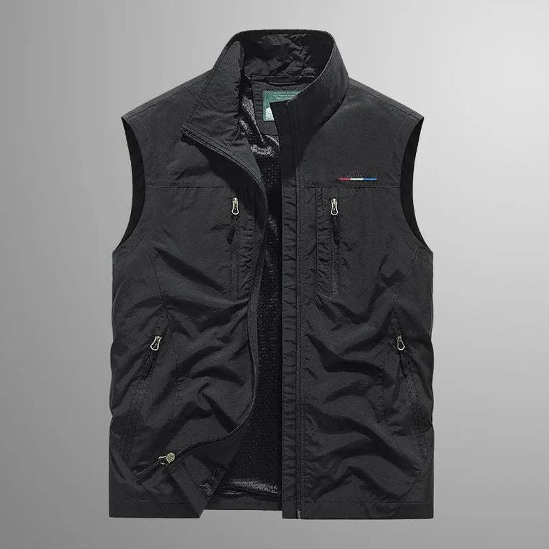 Gilet Multitasche da Uomo con Zip Integrale — foto 2