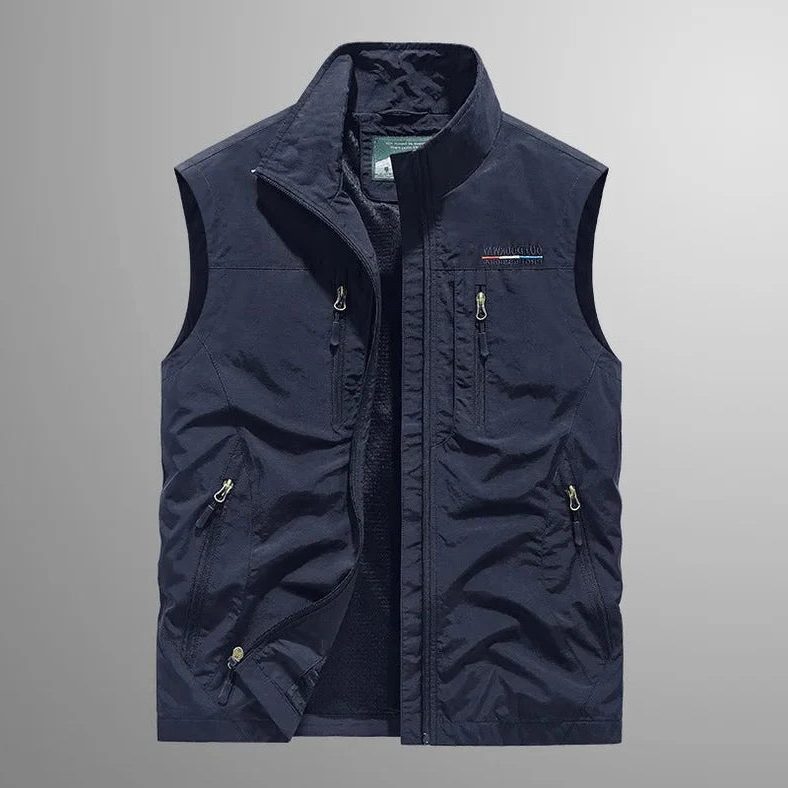 Gilet Multitasche da Uomo con Zip Integrale — foto 6