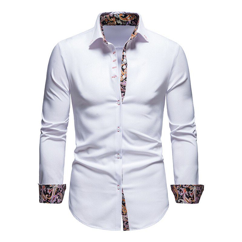 Camicia da Uomo con Dettagli Paisley