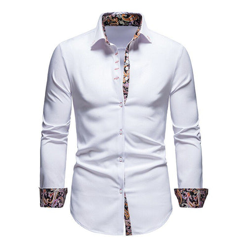 Camicia da Uomo con Dettagli Paisley