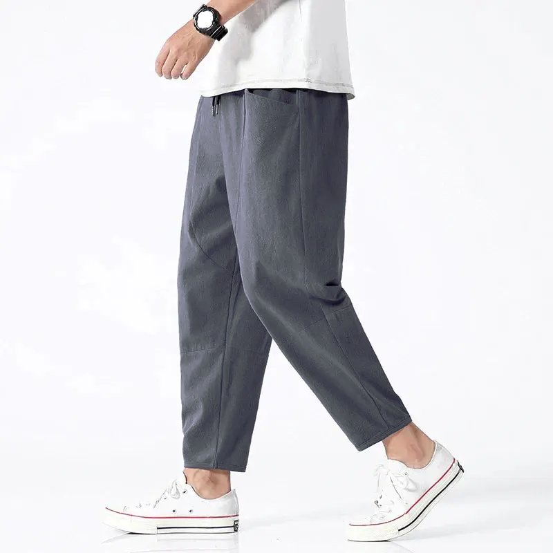 Pantaloni Cropped da Uomo con Gamba Affusolata