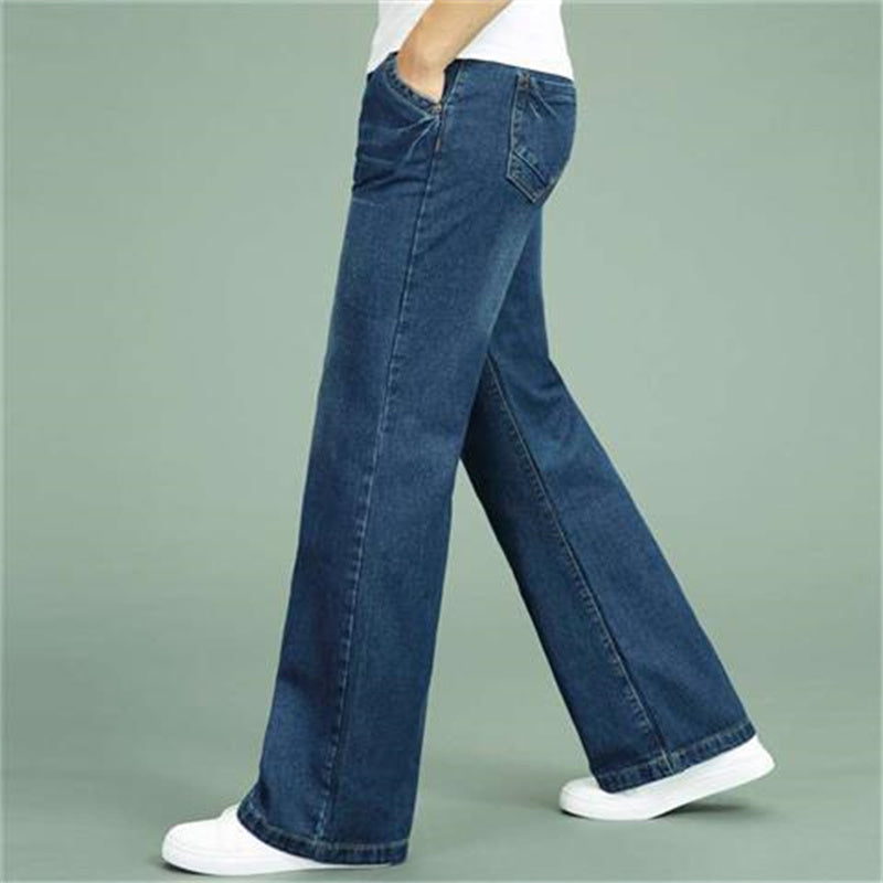Pantaloni in Denim da Uomo Gamba Larga — foto 2