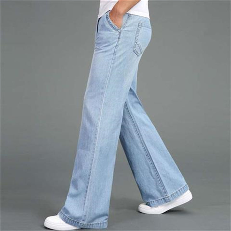 Pantaloni in Denim da Uomo Gamba Larga — foto 4