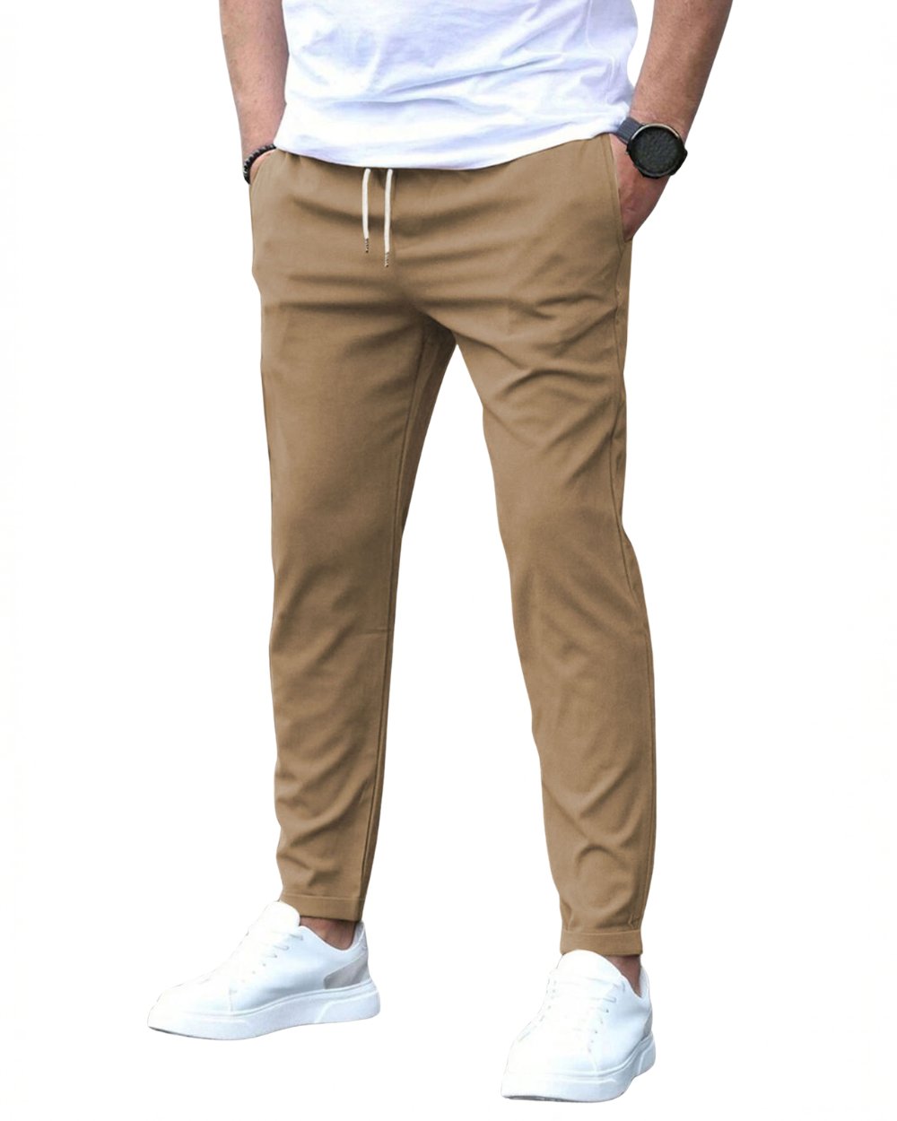 Pantaloni Elasticizzati da Uomo con Coulisse in Vita — foto 10