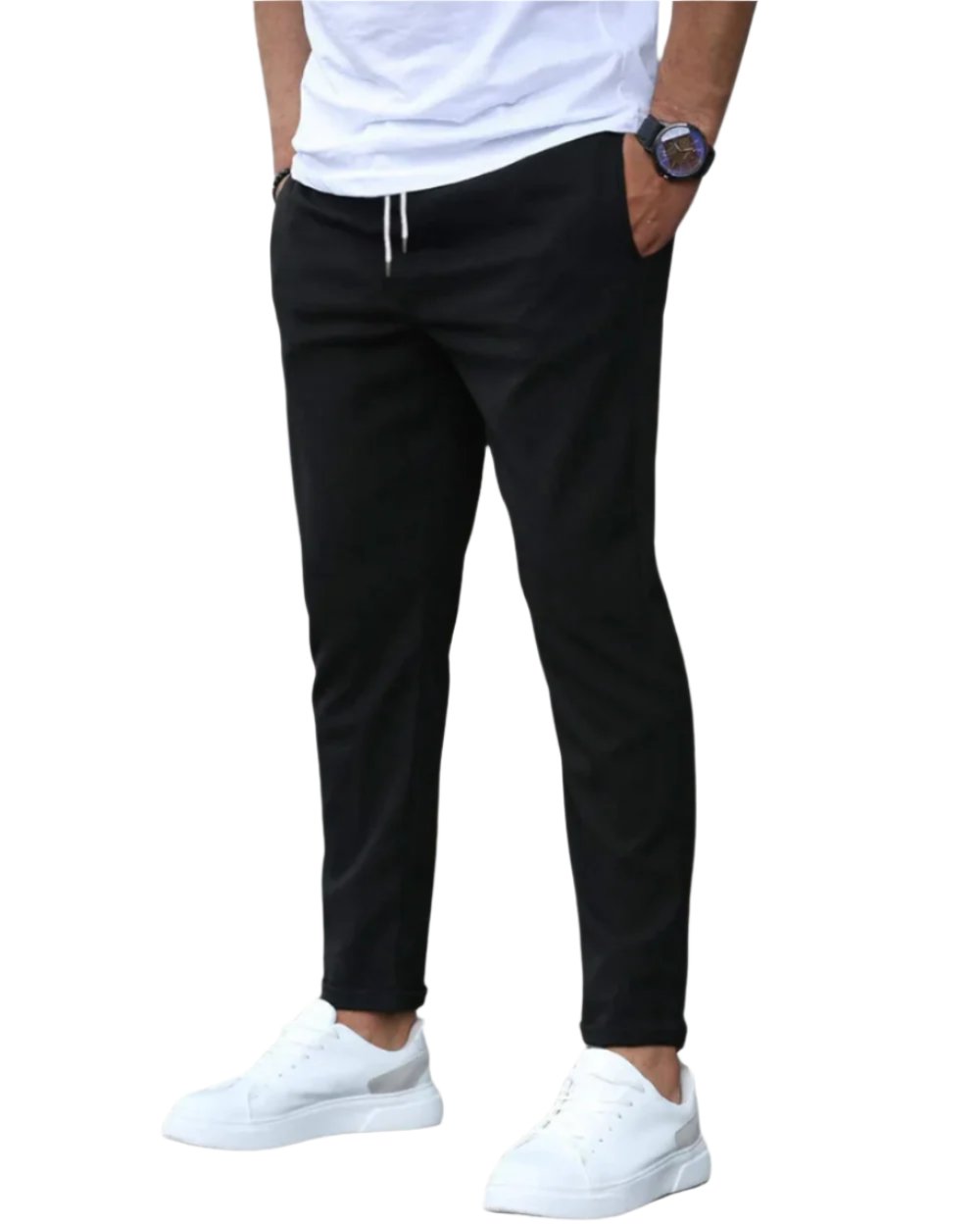 Pantaloni Elasticizzati da Uomo con Coulisse in Vita — foto 2