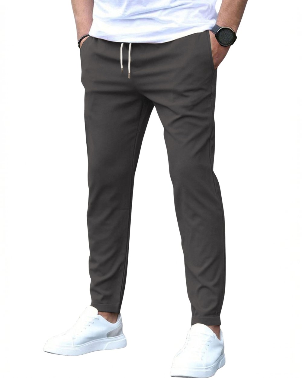 Pantaloni Elasticizzati da Uomo con Coulisse in Vita — foto 7