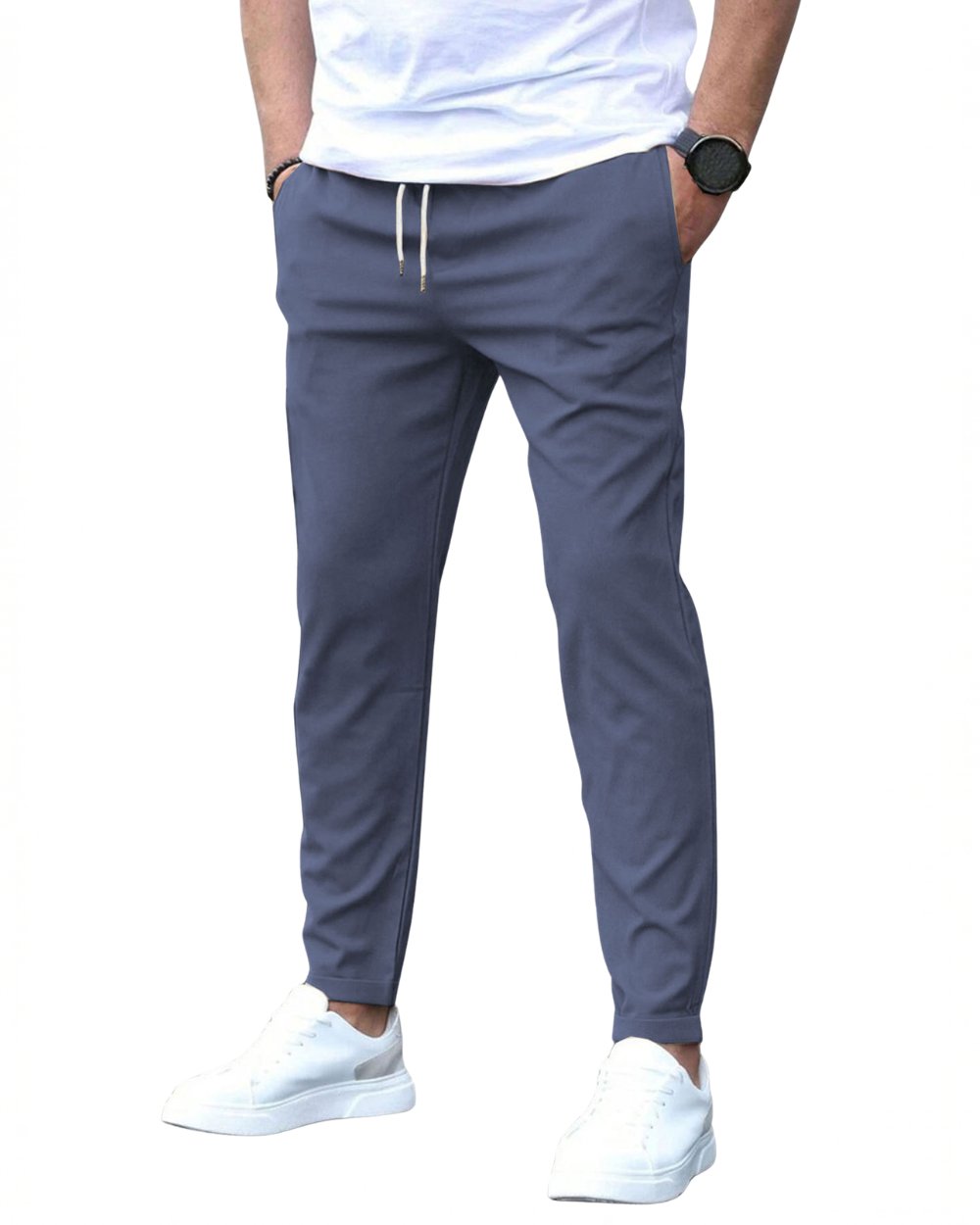 Pantaloni Elasticizzati da Uomo con Coulisse in Vita — foto 8