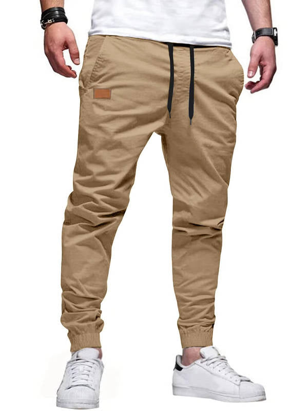 Pantaloni Jogger da Uomo in Cotone con Coulisse — foto 3