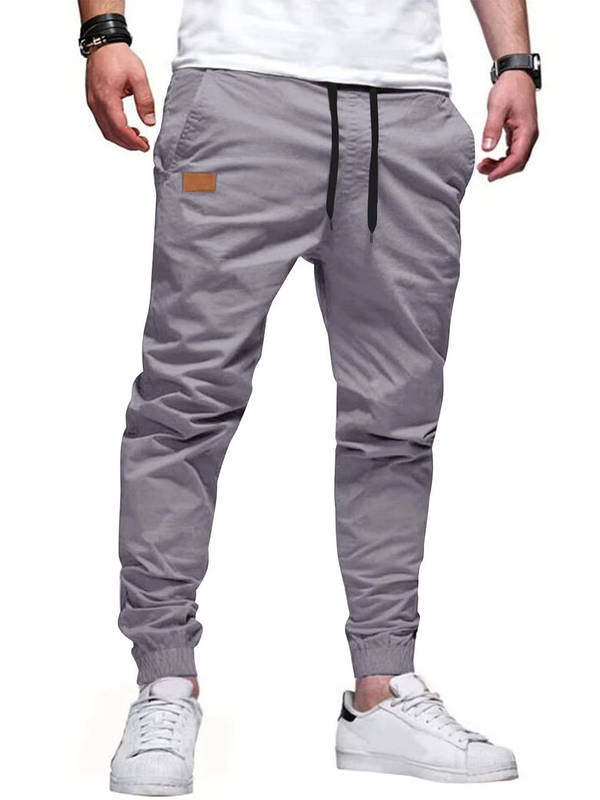 Pantaloni Jogger da Uomo in Cotone con Coulisse — foto 5