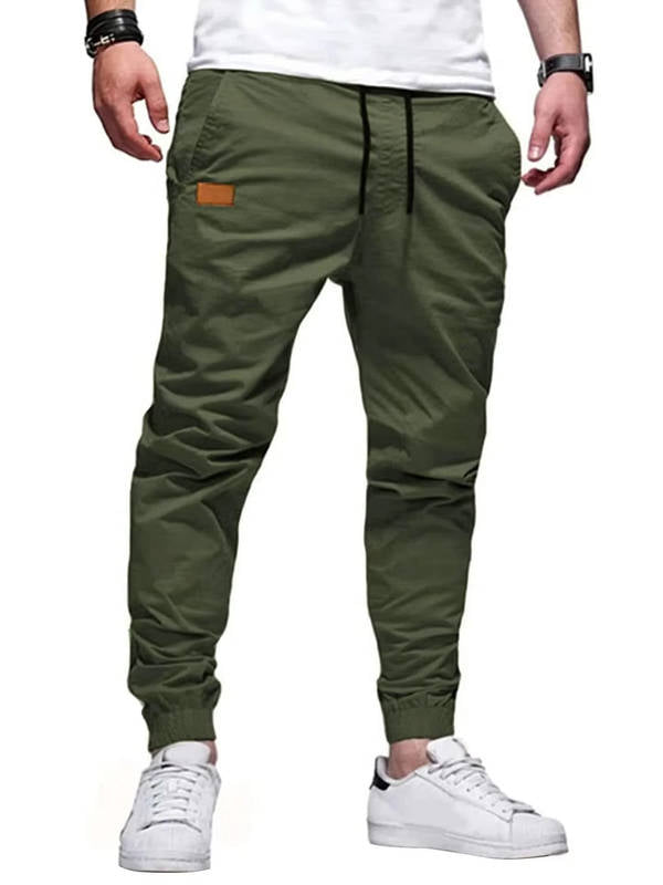 Pantaloni Jogger da Uomo in Cotone con Coulisse — foto 7