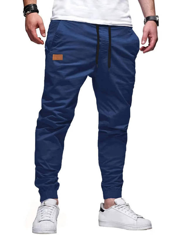 Pantaloni Jogger da Uomo in Cotone con Coulisse — foto 9