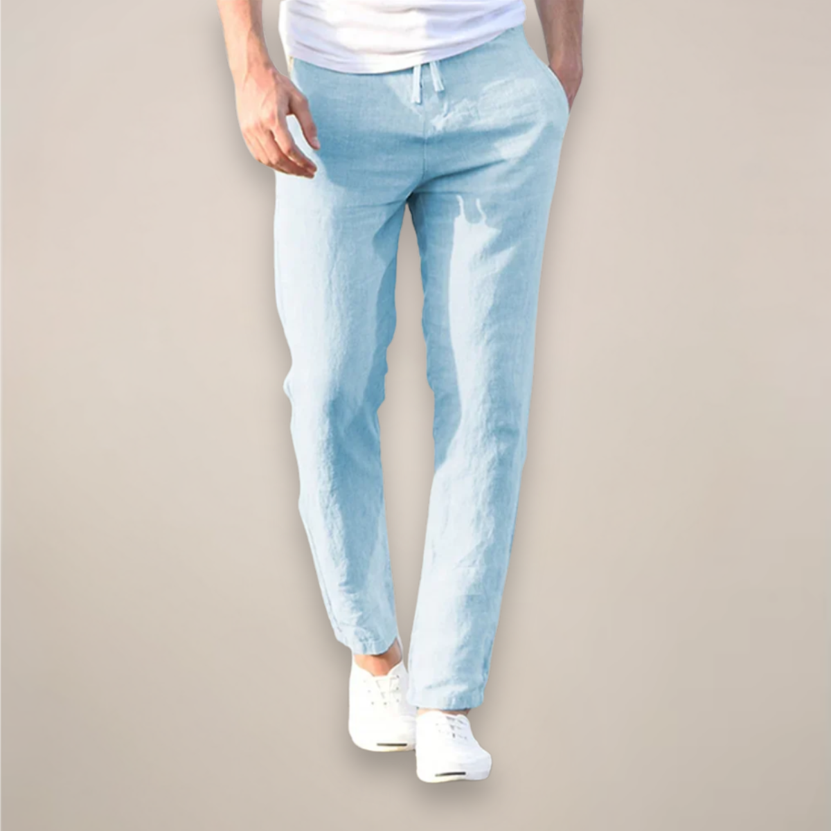 Pantaloni Leggeri da Uomo con Gamba Affusolata — foto 4