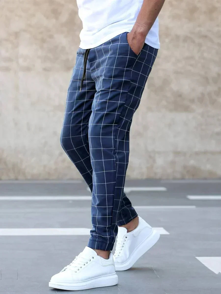 Pantaloni a Quadri da Uomo Taglio Dritto — foto 2