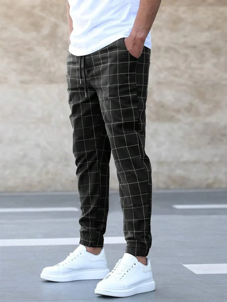 Pantaloni a Quadri da Uomo Taglio Dritto — foto 4
