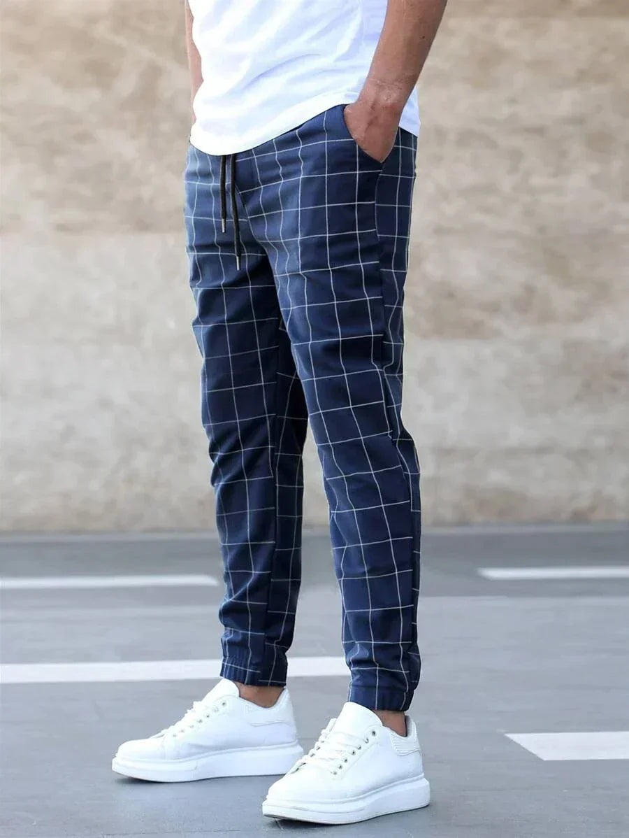 Pantaloni a Quadri da Uomo Taglio Dritto — foto 5