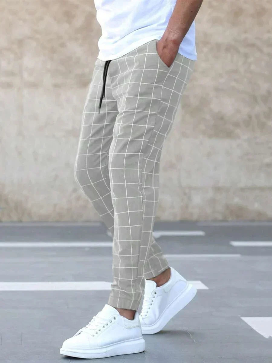 Pantaloni a Quadri da Uomo Taglio Dritto — foto 7