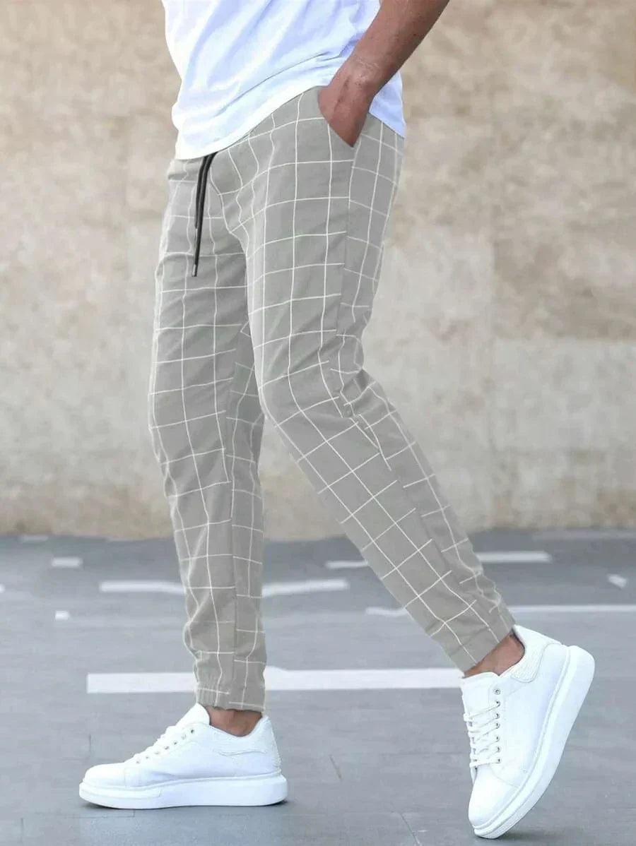 Pantaloni a Quadri da Uomo Taglio Dritto — foto 8
