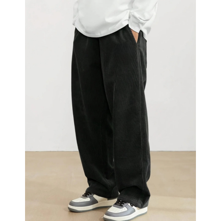 Pantaloni in Velluto a Coste da Uomo Gamba Larga — foto 2