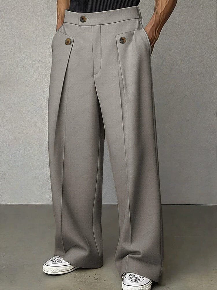 Pantaloni Wide Leg da Uomo con Pinces — foto 5