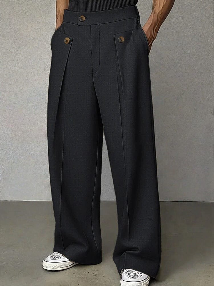 Pantaloni Wide Leg da Uomo con Pinces — foto 7