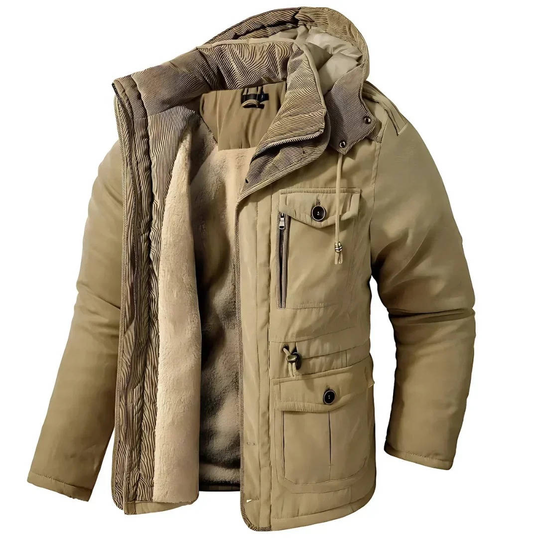 Parka Imbottito da Uomo con Cappuccio Antivento — foto 10