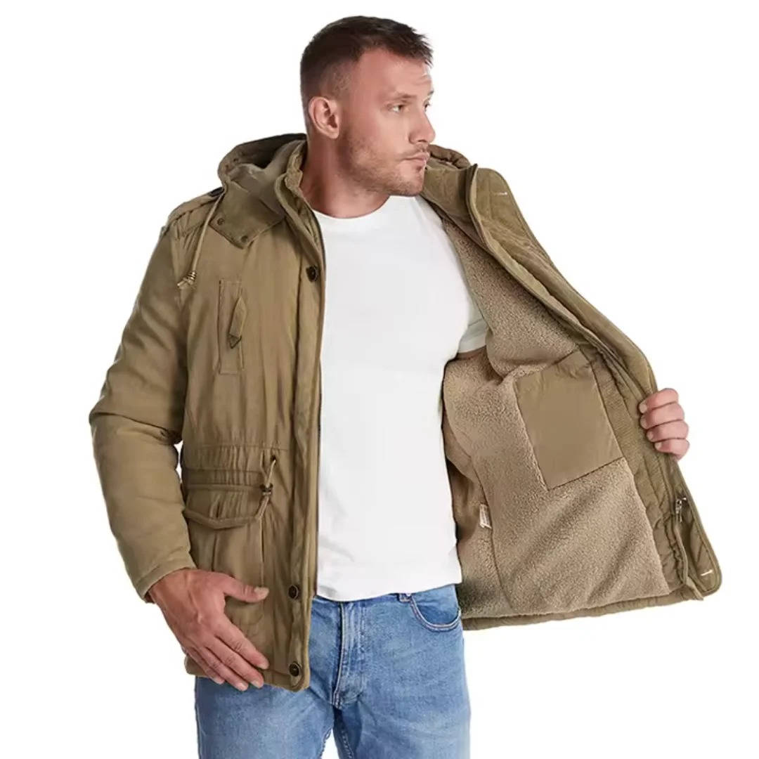 Parka Imbottito da Uomo con Cappuccio Antivento — foto 11