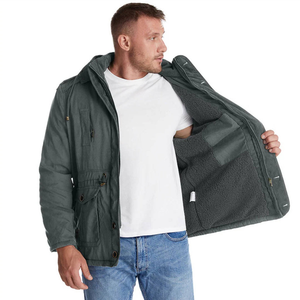 Parka Imbottito da Uomo con Cappuccio Antivento — foto 13