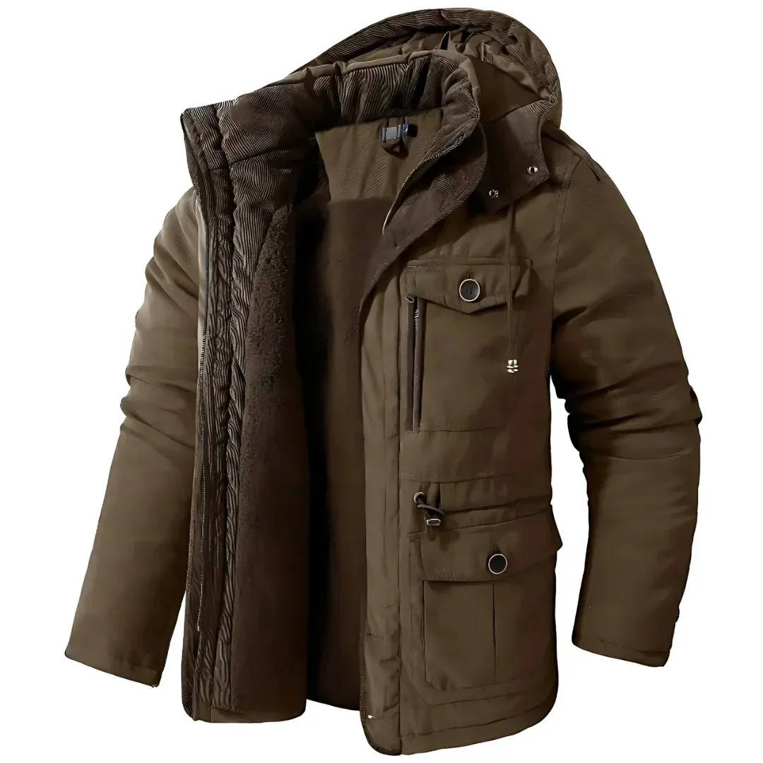Parka Imbottito da Uomo con Cappuccio Antivento — foto 14