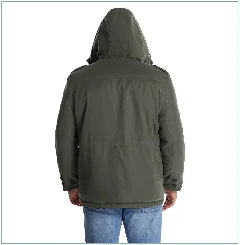 Parka Imbottito da Uomo con Cappuccio Antivento — foto 5