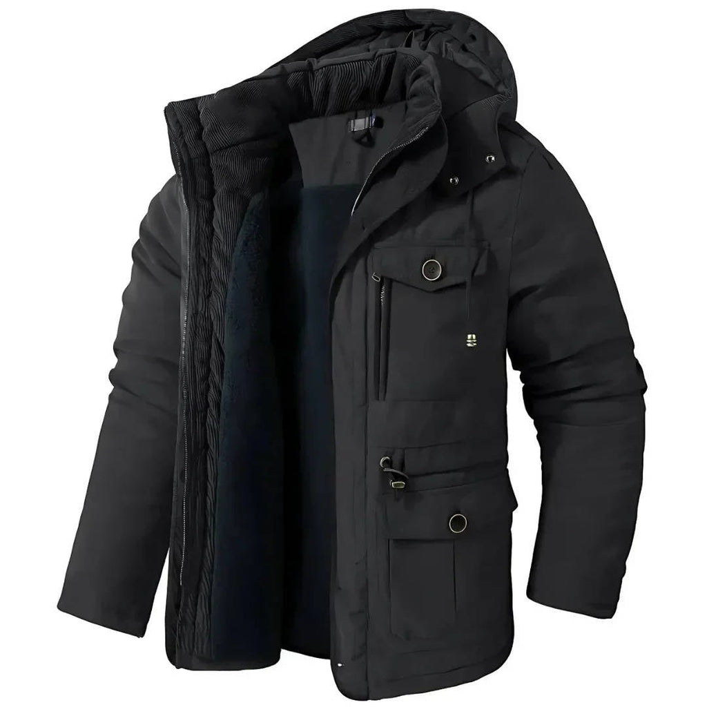 Parka Imbottito da Uomo con Cappuccio Antivento — foto 6