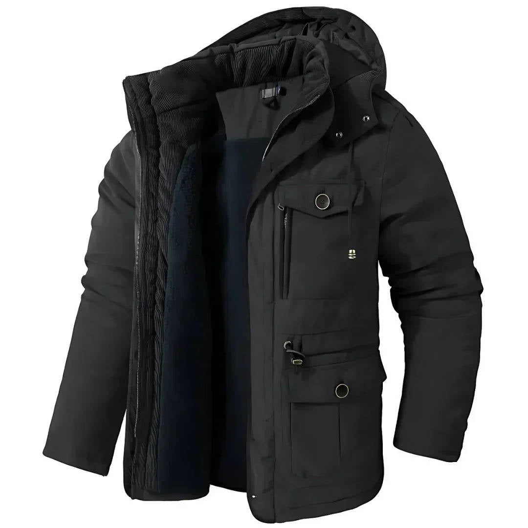 Parka Imbottito da Uomo con Cappuccio Antivento — foto 6