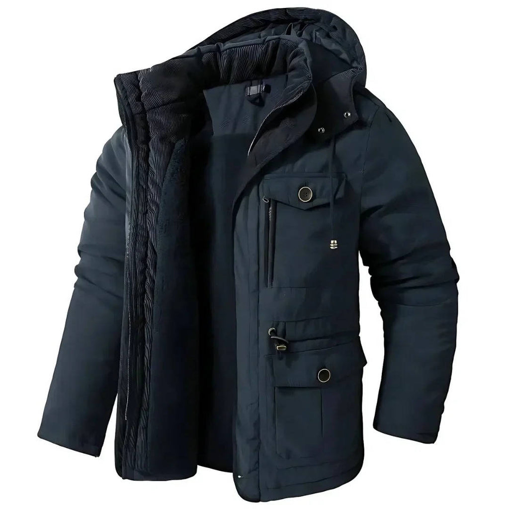 Parka Imbottito da Uomo con Cappuccio Antivento — foto 8