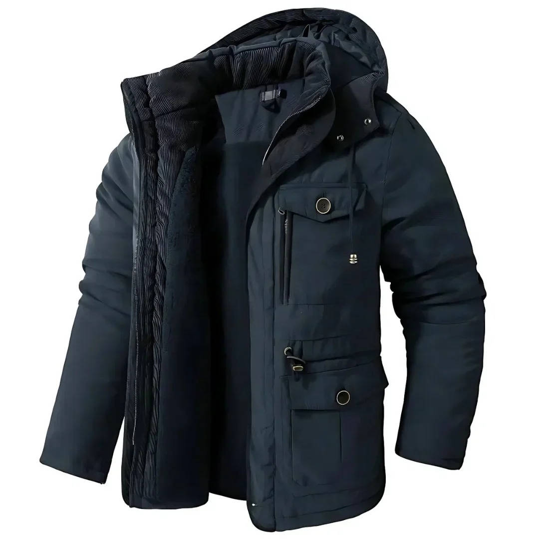 Parka Imbottito da Uomo con Cappuccio Antivento — foto 8