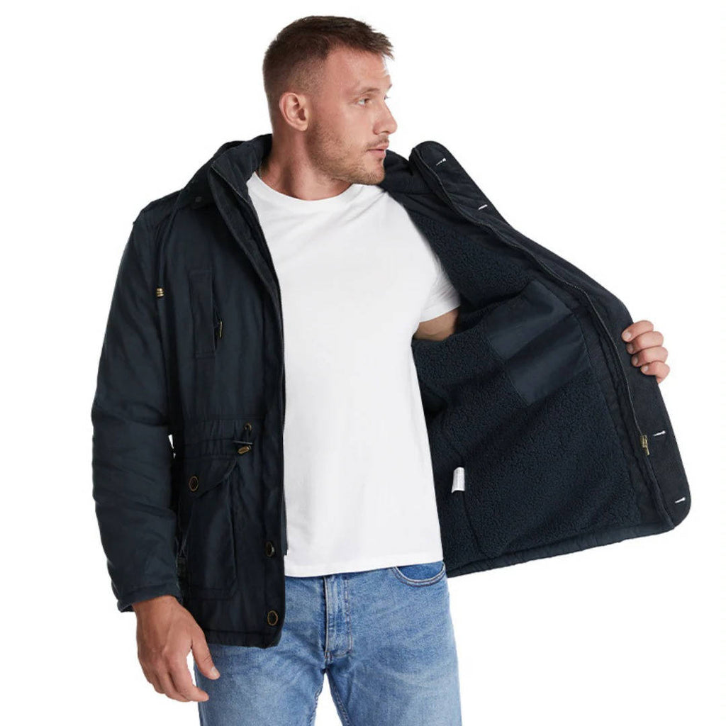Parka Imbottito da Uomo con Cappuccio Antivento — foto 9