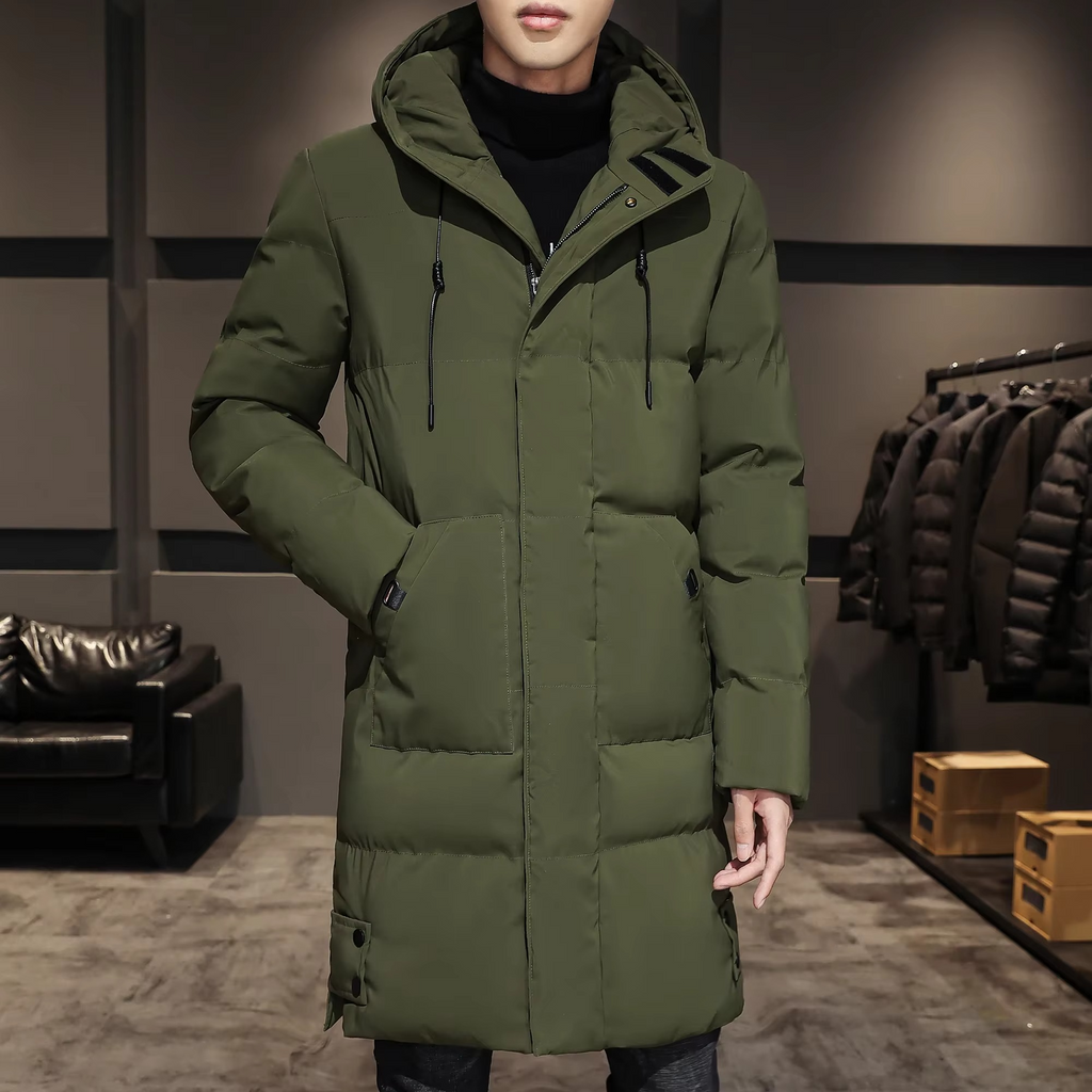 Parka Lungo da Uomo Imbottito in Cotone — foto 3