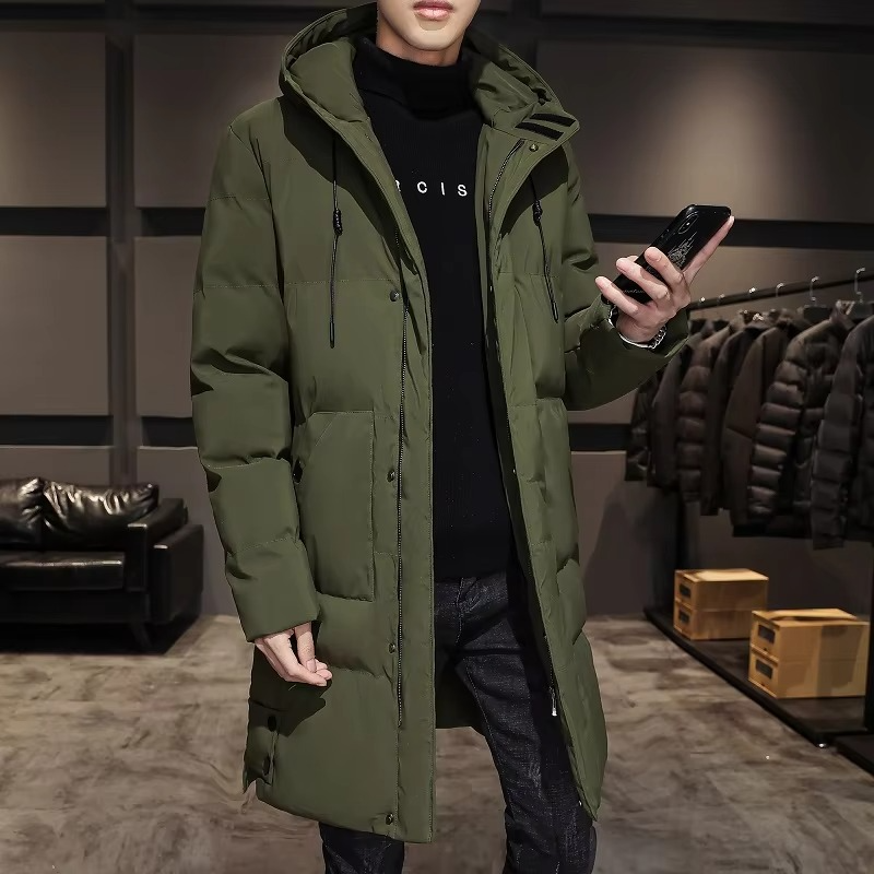 Parka Lungo da Uomo Imbottito in Cotone — foto 5
