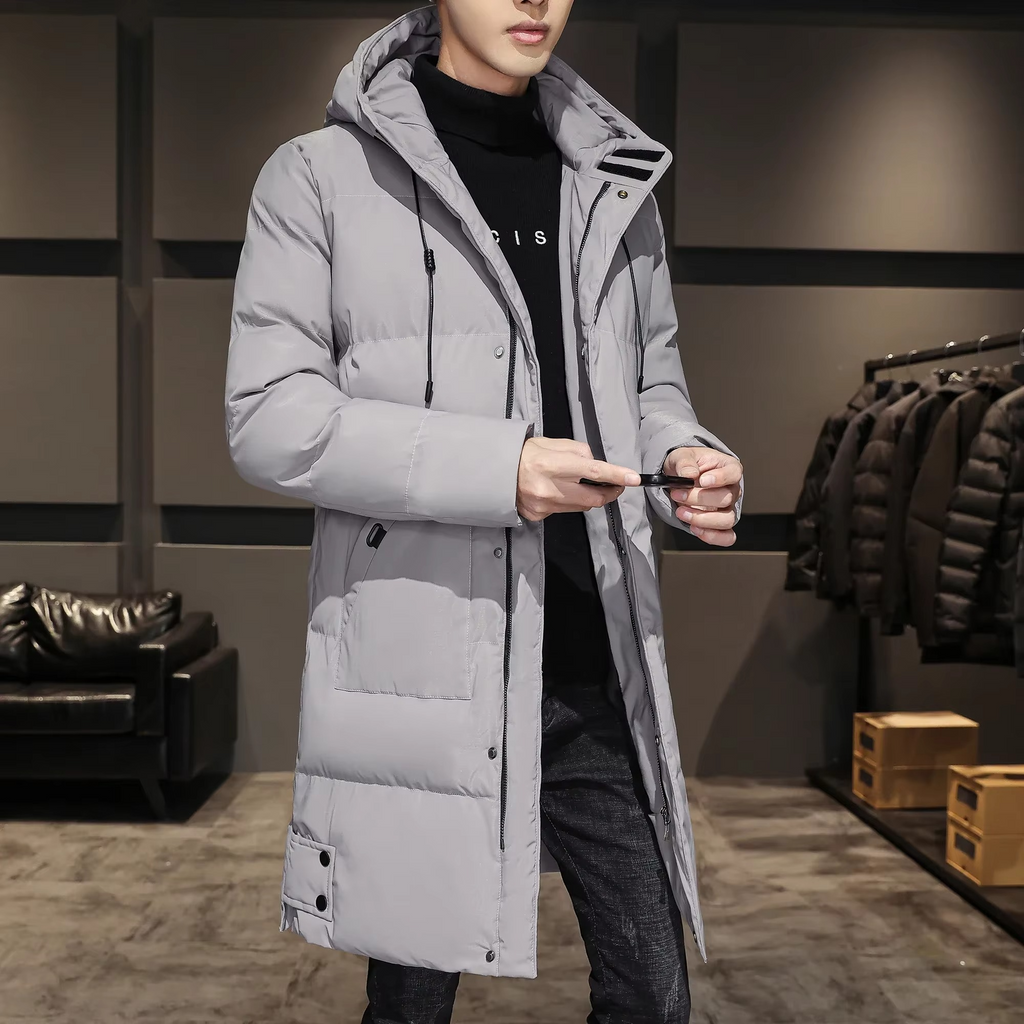 Parka Lungo da Uomo Imbottito in Cotone — foto 7