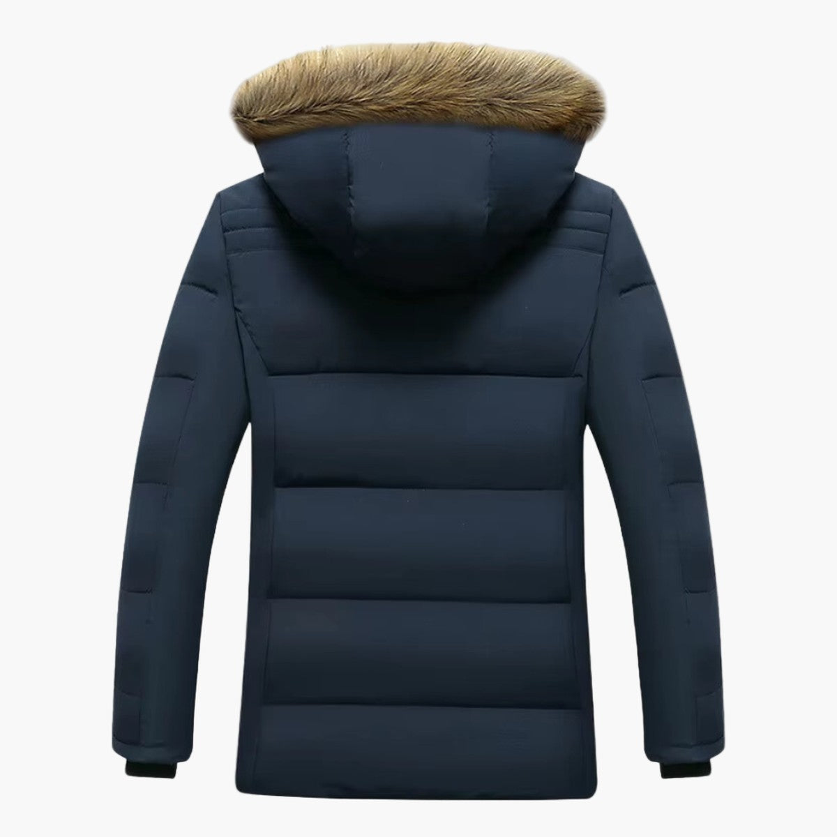 Parka Termico da Uomo con Cappuccio in Eco Pelliccia — foto 6