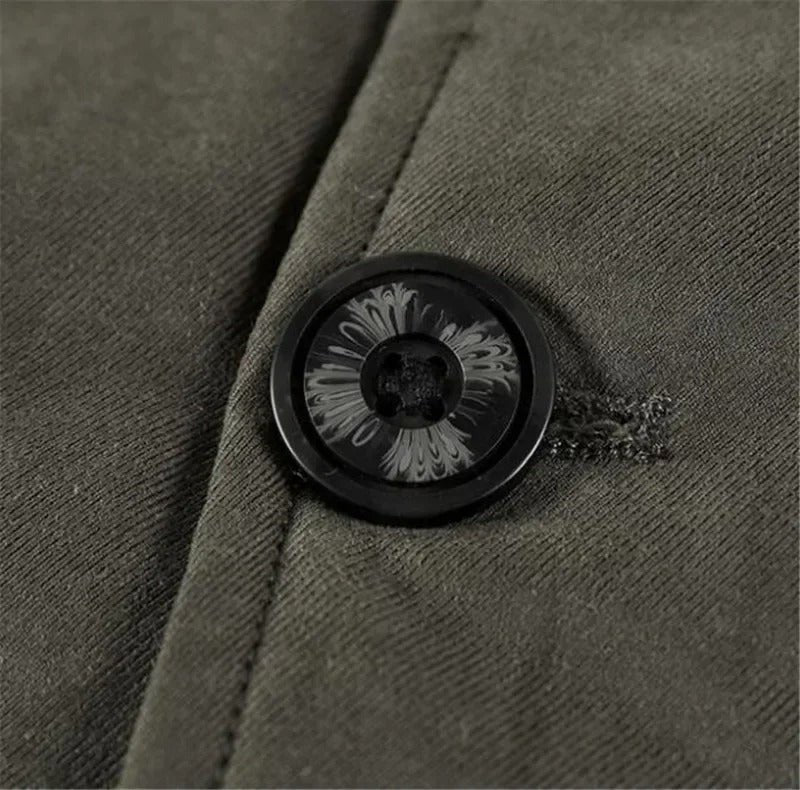 Parka da Uomo con Cappuccio Bordato in Pelo — foto 8