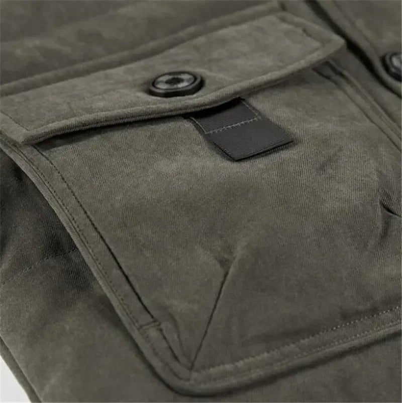 Parka da Uomo con Cappuccio Bordato in Pelo — foto 9