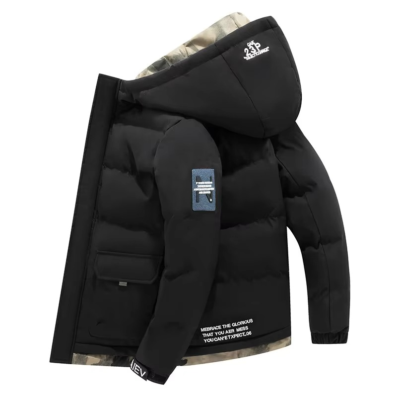 Parka da Uomo con Cappuccio e Tasche Multiple — foto 4